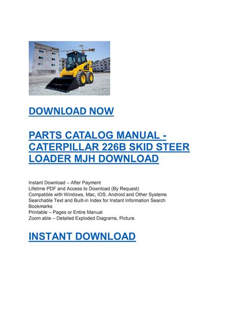 226b skid steer catepillar manual|226b skid steer loader manual.